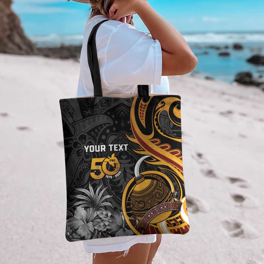 Papua New Guinea Tote Bag Happy 50th Independence Anniversary - Polynesian Pride