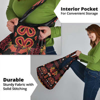 Papua Batik Motif Grocery Bag Papua Spirit Black Version - Polynesian Pride