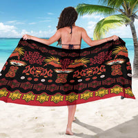 Papua Batik Motif Sarong Papua Spirit Black Version - Polynesian Pride