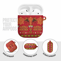 Papua Batik Motif AirPods Case Papua Spirit Red Version - Polynesian Pride