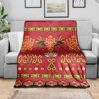 Papua Batik Motif Blanket Papua Spirit Red Version - Polynesian Pride