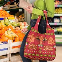 Papua Batik Motif Grocery Bag Papua Spirit Red Version - Polynesian Pride