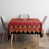 Papua Batik Motif Tablecloth Papua Spirit Red Version - Polynesian Pride
