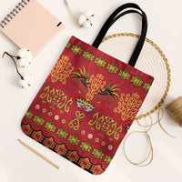 Papua Batik Motif Tote Bag Papua Spirit Red Version - Polynesian Pride