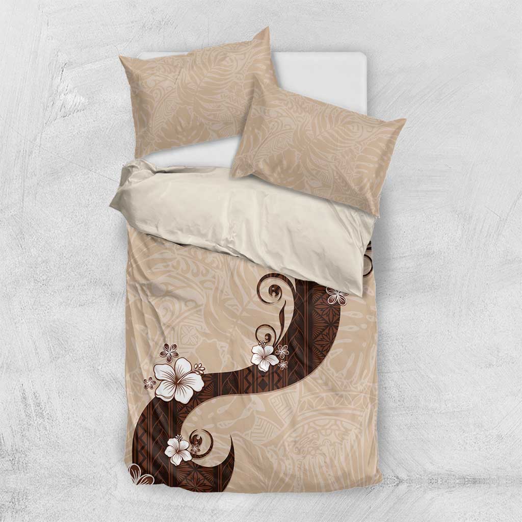 Polynesia Hibiscus Bedding Set Cameo Curve Motif - Polynesian Pride