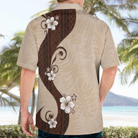 Polynesia Hibiscus Hawaiian Shirt Cameo Curve Motif - Polynesian Pride