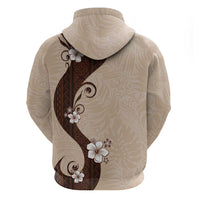 Polynesia Hibiscus Hoodie Cameo Curve Motif - Polynesian Pride
