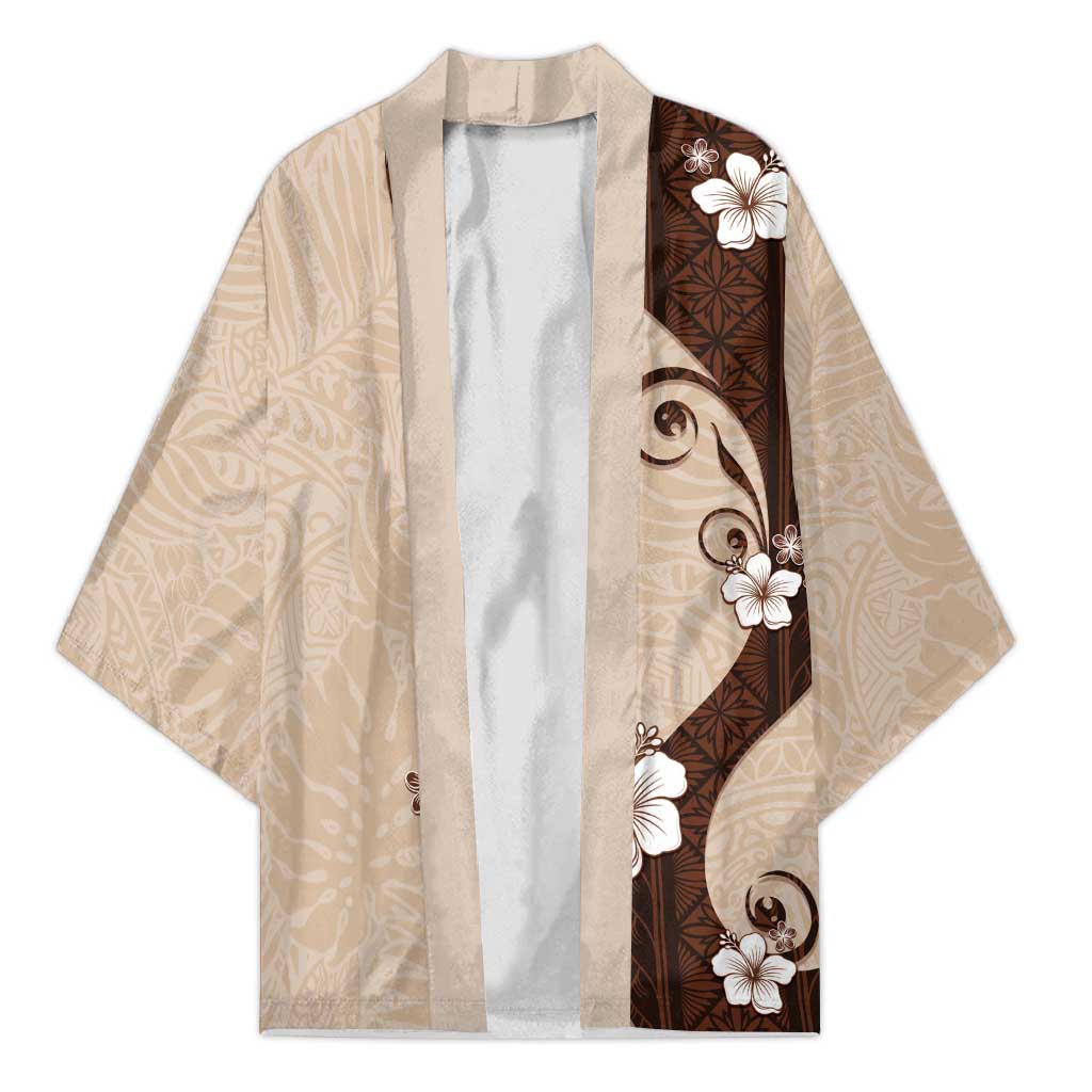 Polynesia Hibiscus Kimono Cameo Curve Motif - Polynesian Pride
