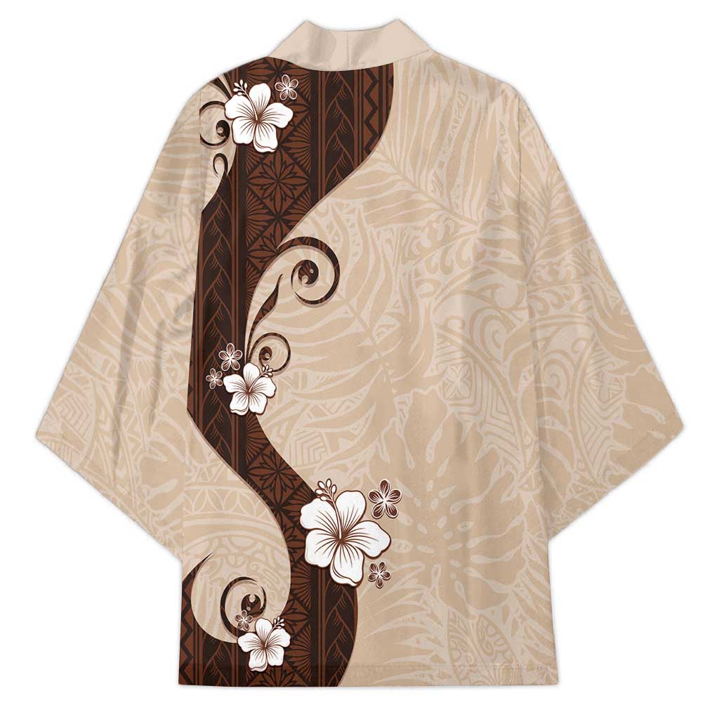 Polynesia Hibiscus Kimono Cameo Curve Motif - Polynesian Pride