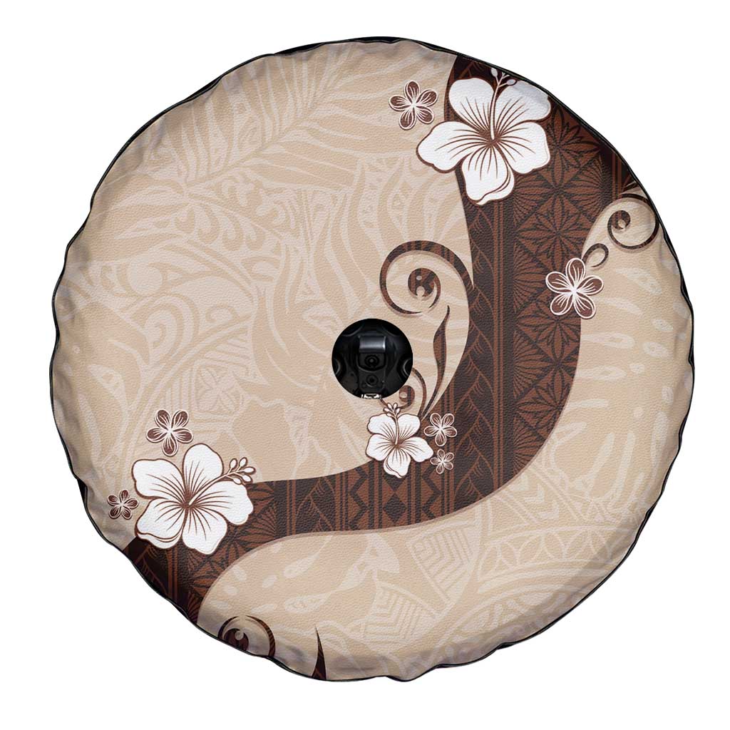 Polynesia Hibiscus Spare Tire Cover Cameo Curve Motif - Polynesian Pride