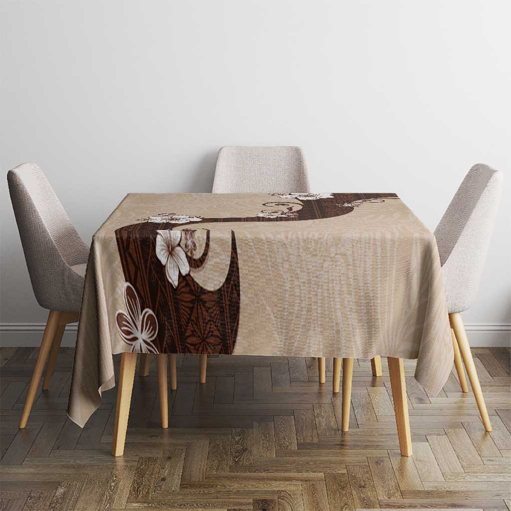 Polynesia Hibiscus Tablecloth Cameo Curve Motif - Polynesian Pride