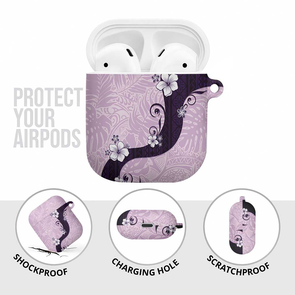 Polynesia Hibiscus AirPods Case Thistle Curve Motif - Polynesian Pride