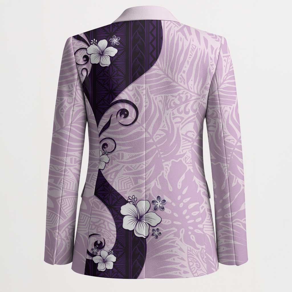 Polynesia Hibiscus Blazer Thistle Curve Motif - Polynesian Pride