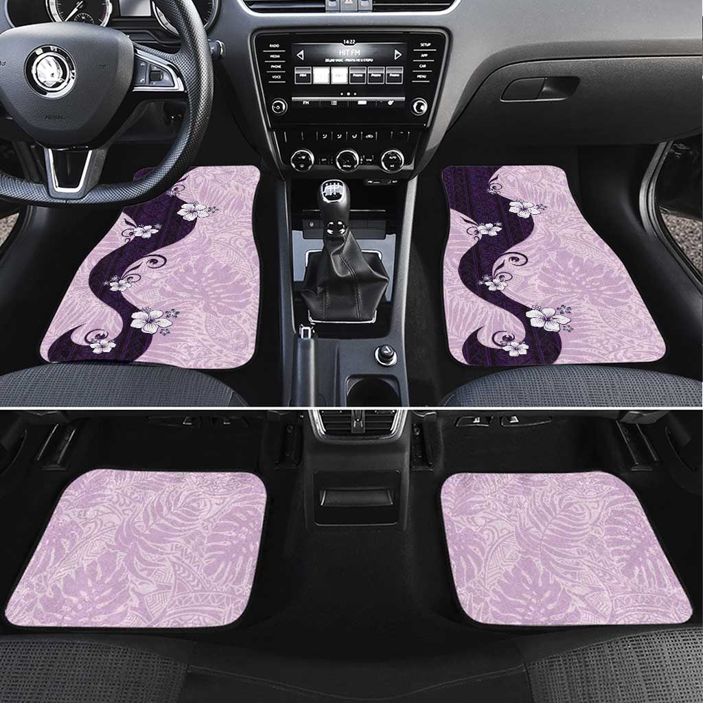 Polynesia Hibiscus Car Mats Thistle Curve Motif - Polynesian Pride