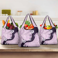 Polynesia Hibiscus Grocery Bag Thistle Curve Motif - Polynesian Pride