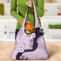 Polynesia Hibiscus Grocery Bag Thistle Curve Motif - Polynesian Pride