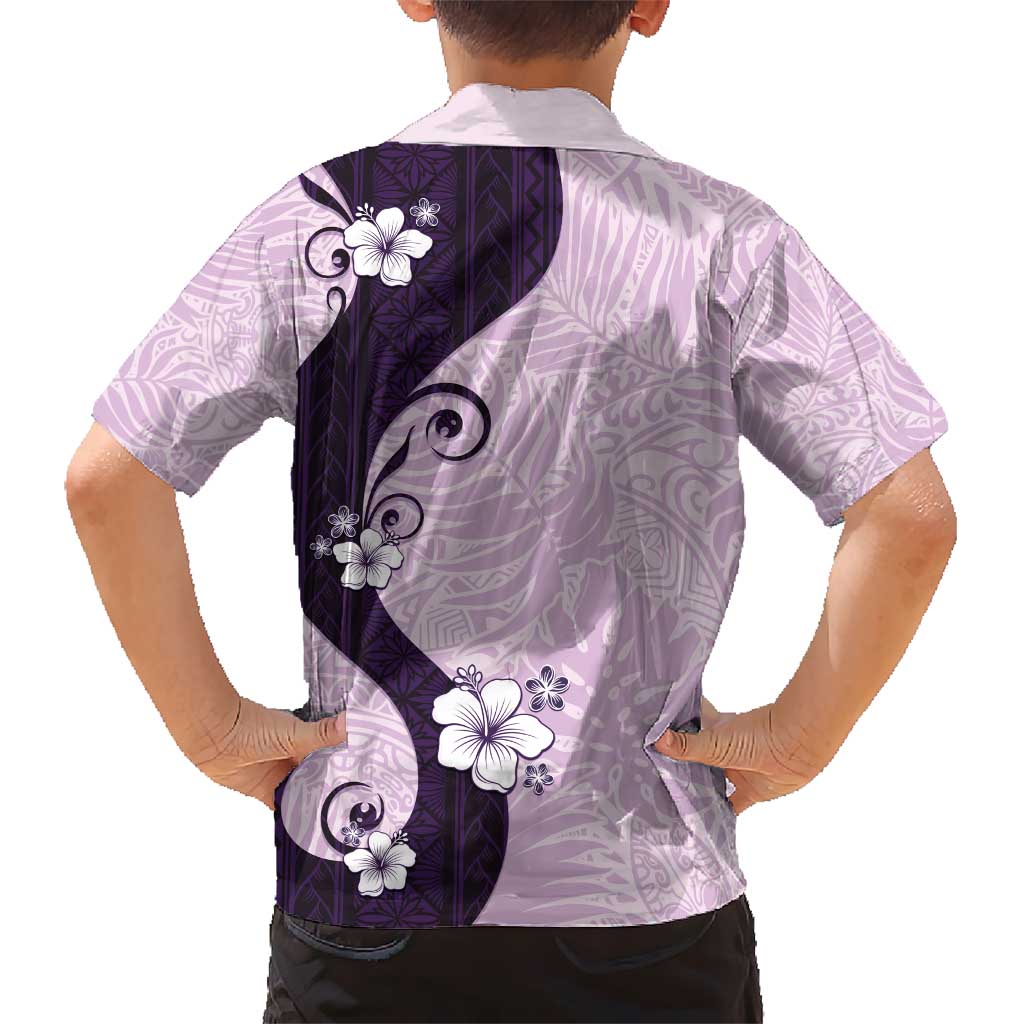 Polynesia Hibiscus Hawaiian Shirt Thistle Curve Motif - Polynesian Pride