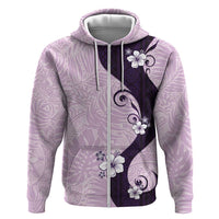 Polynesia Hibiscus Hoodie Thistle Curve Motif - Polynesian Pride