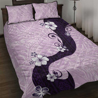 Polynesia Hibiscus Quilt Bed Set Thistle Curve Motif - Polynesian Pride