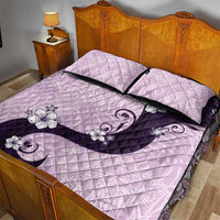 Polynesia Hibiscus Quilt Bed Set Thistle Curve Motif - Polynesian Pride