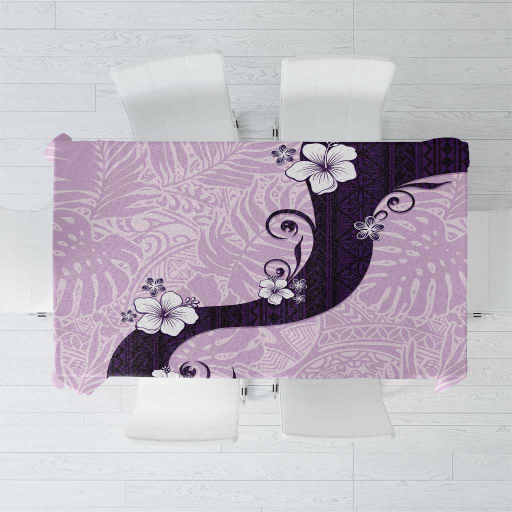 Polynesia Hibiscus Tablecloth Thistle Curve Motif - Polynesian Pride