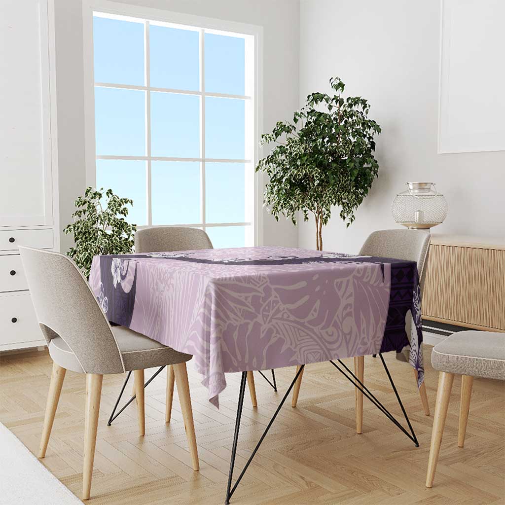 Polynesia Hibiscus Tablecloth Thistle Curve Motif - Polynesian Pride