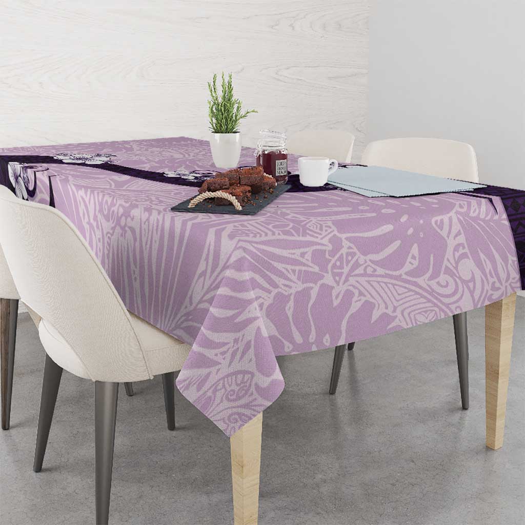 Polynesia Hibiscus Tablecloth Thistle Curve Motif - Polynesian Pride