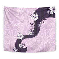 Polynesia Hibiscus Tapestry Thistle Curve Motif - Polynesian Pride