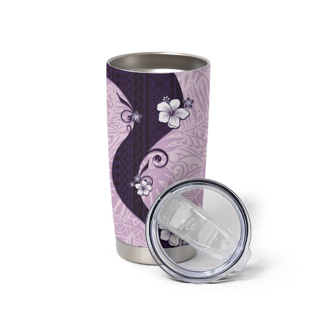 Polynesia Hibiscus Tumbler Cup Thistle Curve Motif - Polynesian Pride