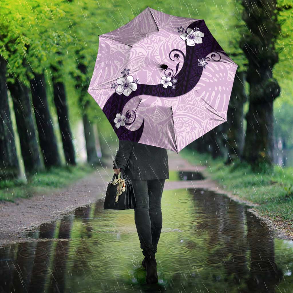 Polynesia Hibiscus Umbrella Thistle Curve Motif - Polynesian Pride