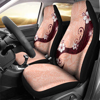 Polynesia Hibiscus Car Seat Cover Rose Bud Curve Motif - Polynesian Pride