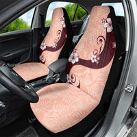Polynesia Hibiscus Car Seat Cover Rose Bud Curve Motif - Polynesian Pride