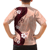 Polynesia Hibiscus Family Matching Tank Maxi Dress and Hawaiian Shirt Rose Bud Curve Motif - Polynesian Pride