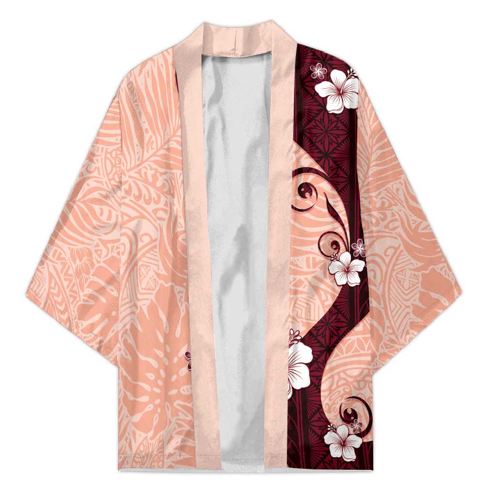 Polynesia Hibiscus Kimono Rose Bud Curve Motif - Polynesian Pride