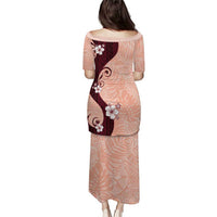 Polynesia Hibiscus Puletasi Rose Bud Curve Motif - Polynesian Pride