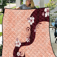 Polynesia Hibiscus Quilt Rose Bud Curve Motif - Polynesian Pride