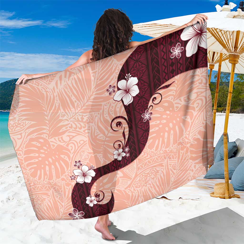 Polynesia Hibiscus Sarong Rose Bud Curve Motif - Polynesian Pride