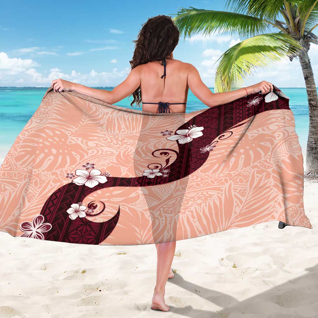 Polynesia Hibiscus Sarong Rose Bud Curve Motif - Polynesian Pride