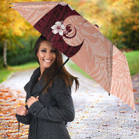 Polynesia Hibiscus Umbrella Rose Bud Curve Motif - Polynesian Pride