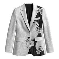 Polynesia Hibiscus Blazer White Curve Motif - Polynesian Pride