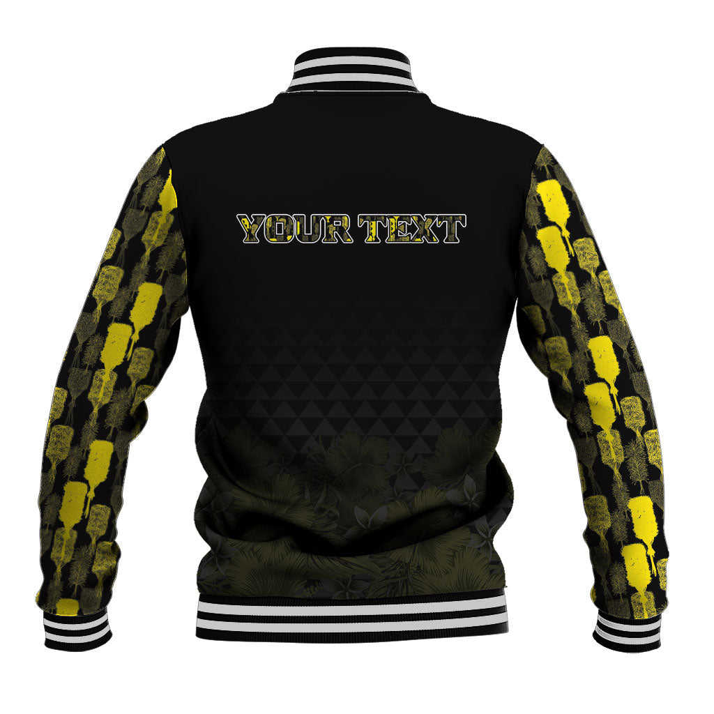 Personalised Aloha Hawaii Kahili Baseball Jacket Kanaka Maoli With Kakau Pattern LT05 - Polynesian Pride
