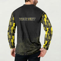 Personalised Aloha Hawaii Kahili Button Sweatshirt Kanaka Maoli With Kakau Pattern LT05 - Polynesian Pride