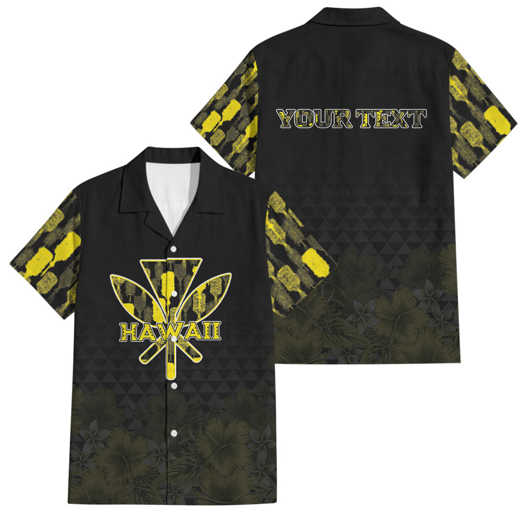 Personalised Aloha Hawaii Kahili Family Matching Long Sleeve Bodycon Dress and Hawaiian Shirt Kanaka Maoli With Kakau Pattern