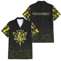 Personalised Aloha Hawaii Kahili Family Matching Short Sleeve Bodycon Dress and Hawaiian Shirt Kanaka Maoli With Kakau Pattern