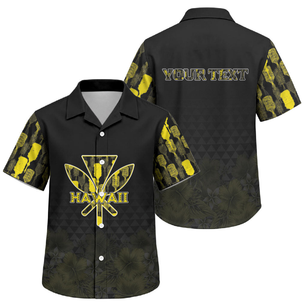 Personalised Aloha Hawaii Kahili Family Matching Summer Maxi Dress and Hawaiian Shirt Kanaka Maoli With Kakau Pattern