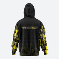 Personalised Aloha Hawaii Kahili Hoodie Kanaka Maoli With Kakau Pattern