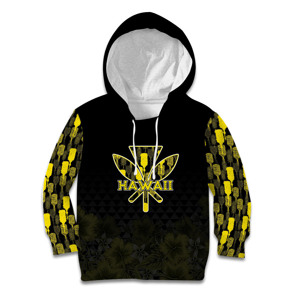 Personalised Aloha Hawaii Kahili Kid Hoodie Kanaka Maoli With Kakau Pattern