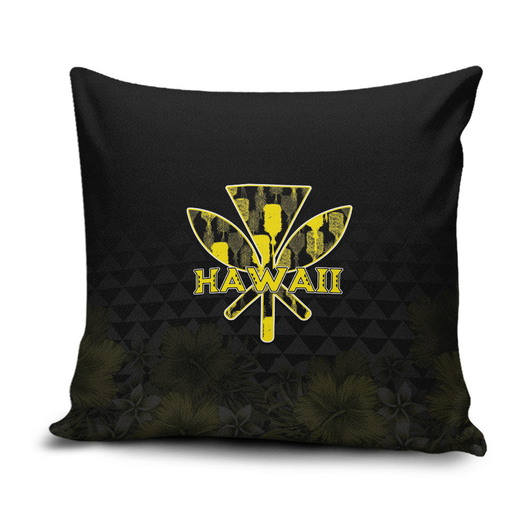 Aloha Hawaii Kahili Pillow Cover Kanaka Maoli With Kakau Pattern