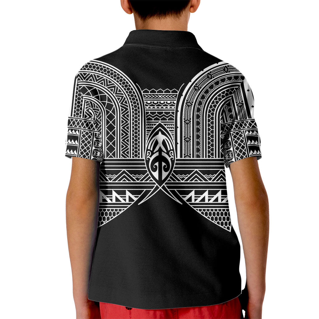 Philippines Igorot Tribal Inspired Kid Polo Shirt Black Version