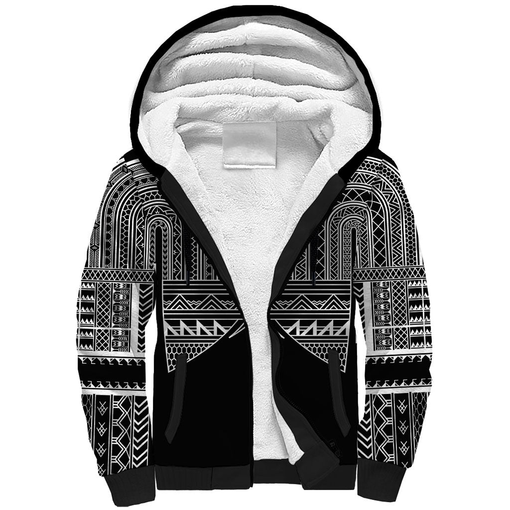 Philippines Igorot Tribal Inspired Sherpa Hoodie Black Version